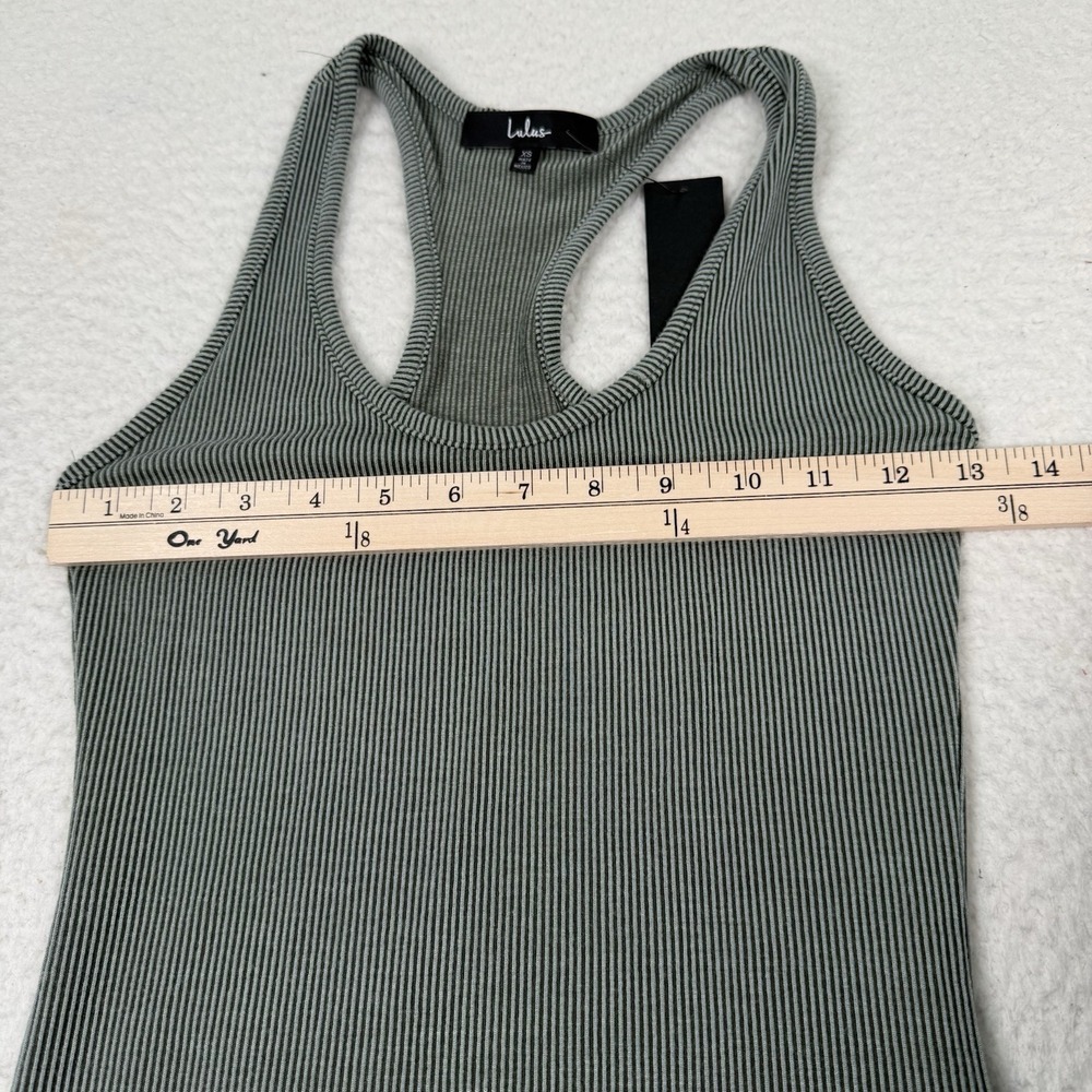 Lulus Ribbed Knit Maxi Dress Size XS Relaxed but Not Least Sleeveless Green NWT - Picture 5 of 9